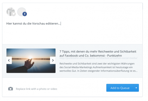 Link Vorschau Facebook