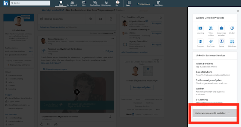 LinkedIn Unternehmensprofil LinkedIn Unternehmensprofil