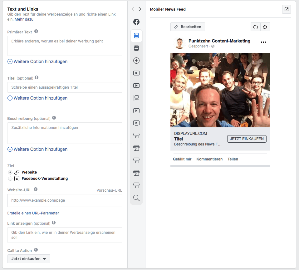Facebook Veranstaltung Werbeanzeige Einstellung Facebook Veranstaltung Werbeanzeige Einstellung