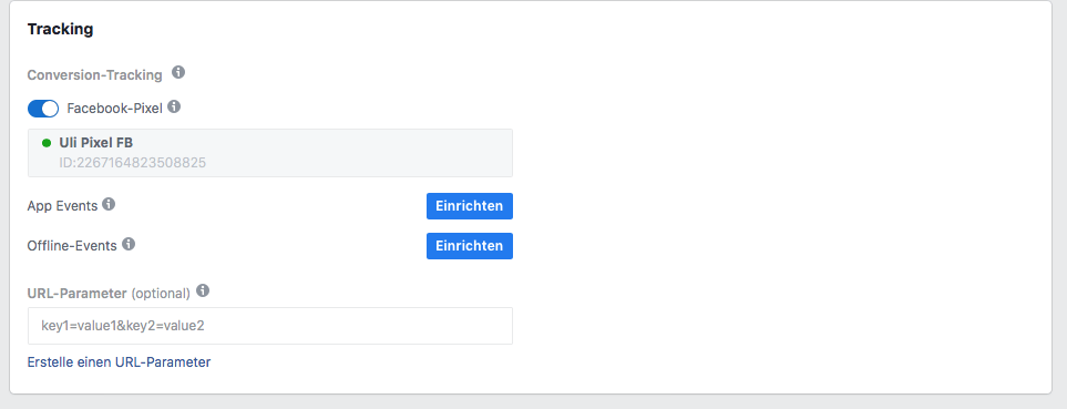 Facebook Veranstaltung Werbeanzeige Tracking
