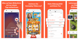 Bildschirmaufnahme android AZ Screen Recorder App