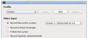 SimpleScreenRecorder Screencast