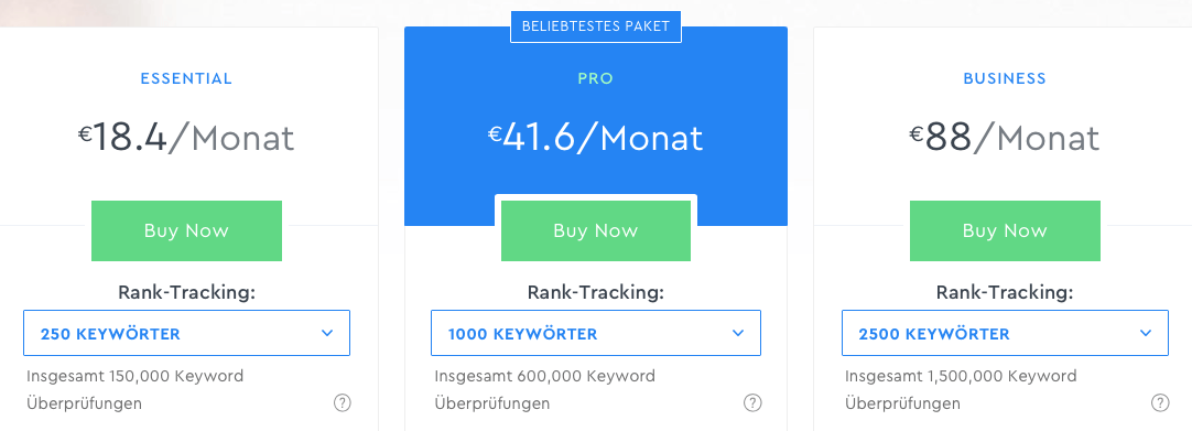 Pricing SE Ranking