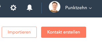 Kontakt erstellen HubSpot